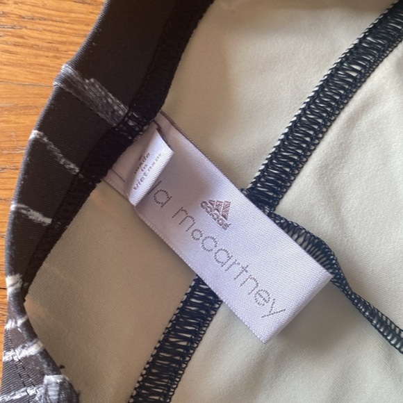 adidas by Stella McCartney 3/4 Running Tights Black and Frost Size Small - Picture 8 of 12